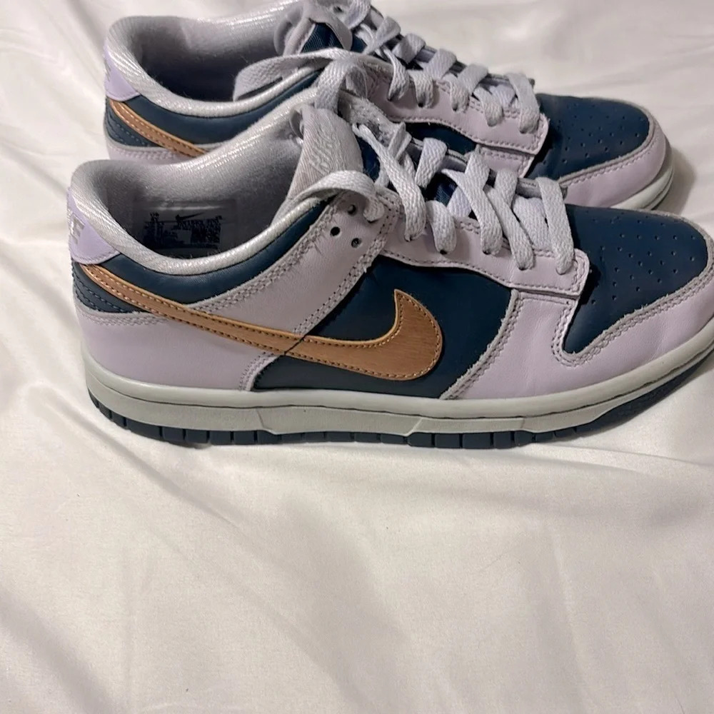 Nike Dunk Low SE Thunder Blue/Copper Swoosh
(GS) Size 4Y Style
DX1663 400 A4 - Picture 2 of 11